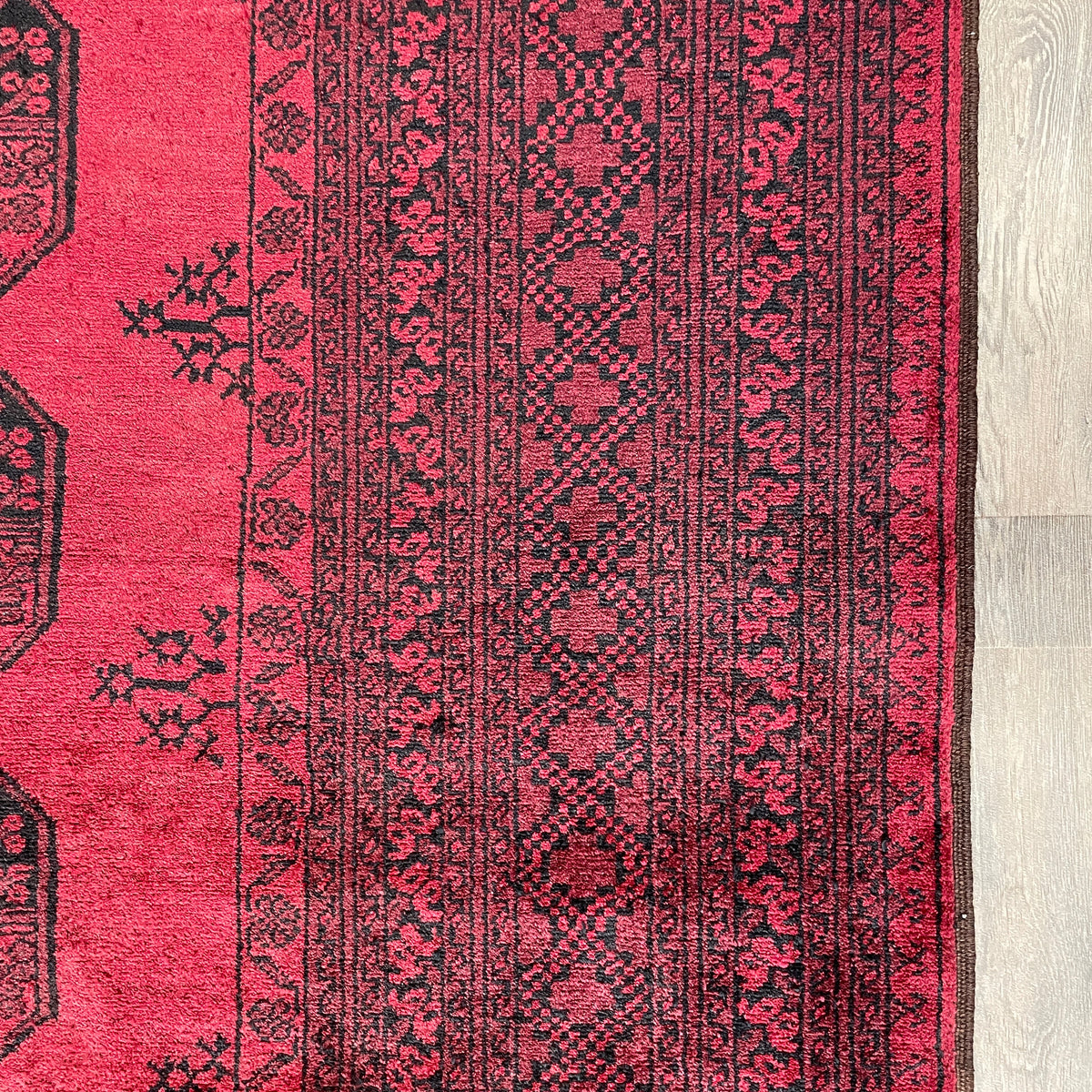 Vintage Afghan Aqcha Rug c. 1970