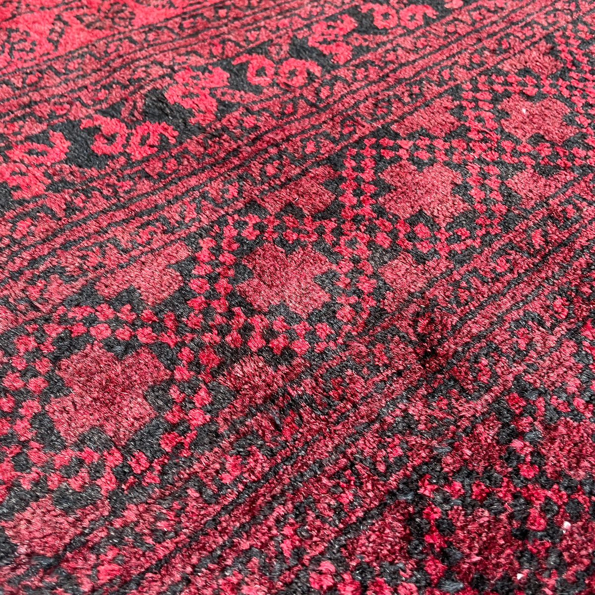 Vintage Afghan Aqcha Rug c. 1970