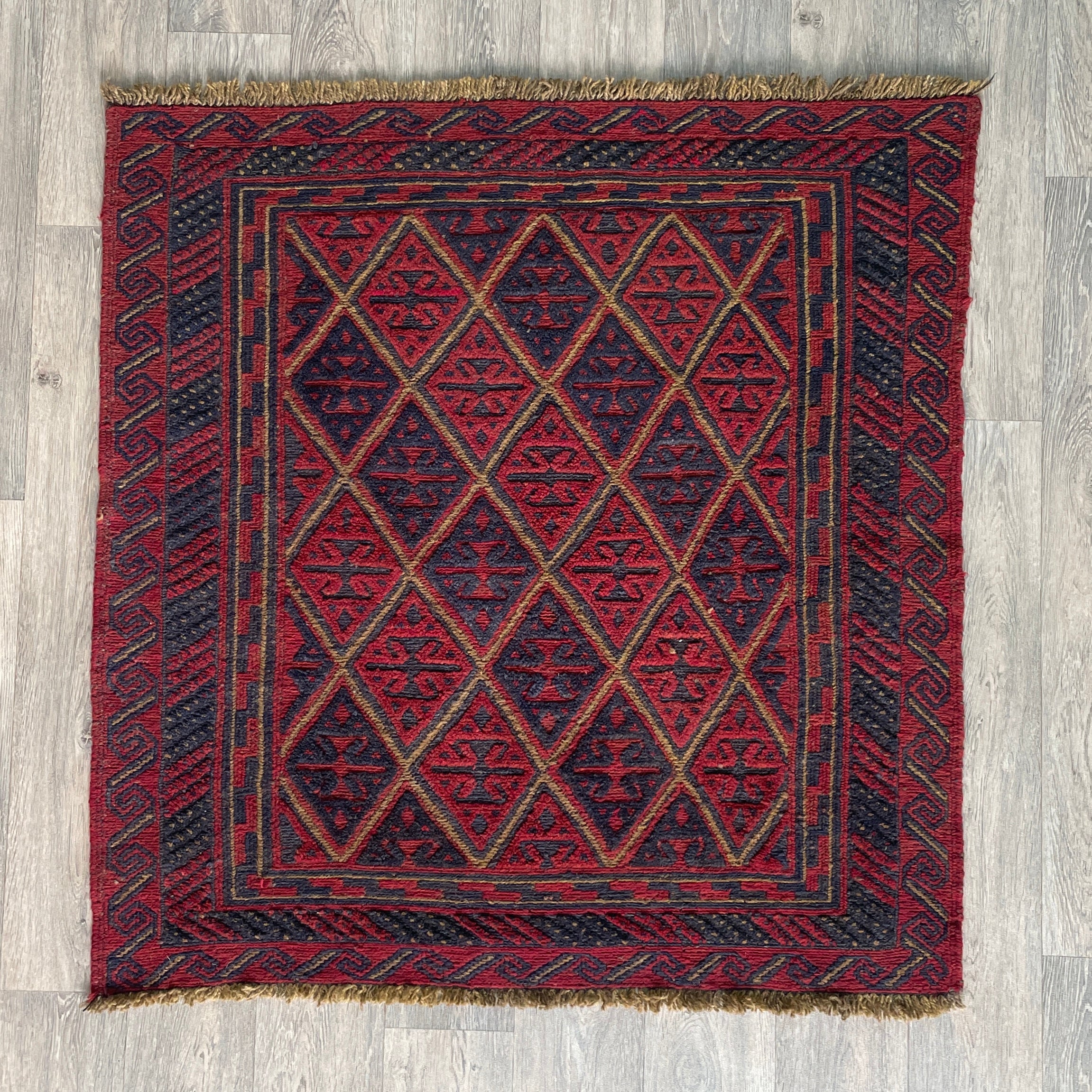 Afghan Mushwani Square Rug