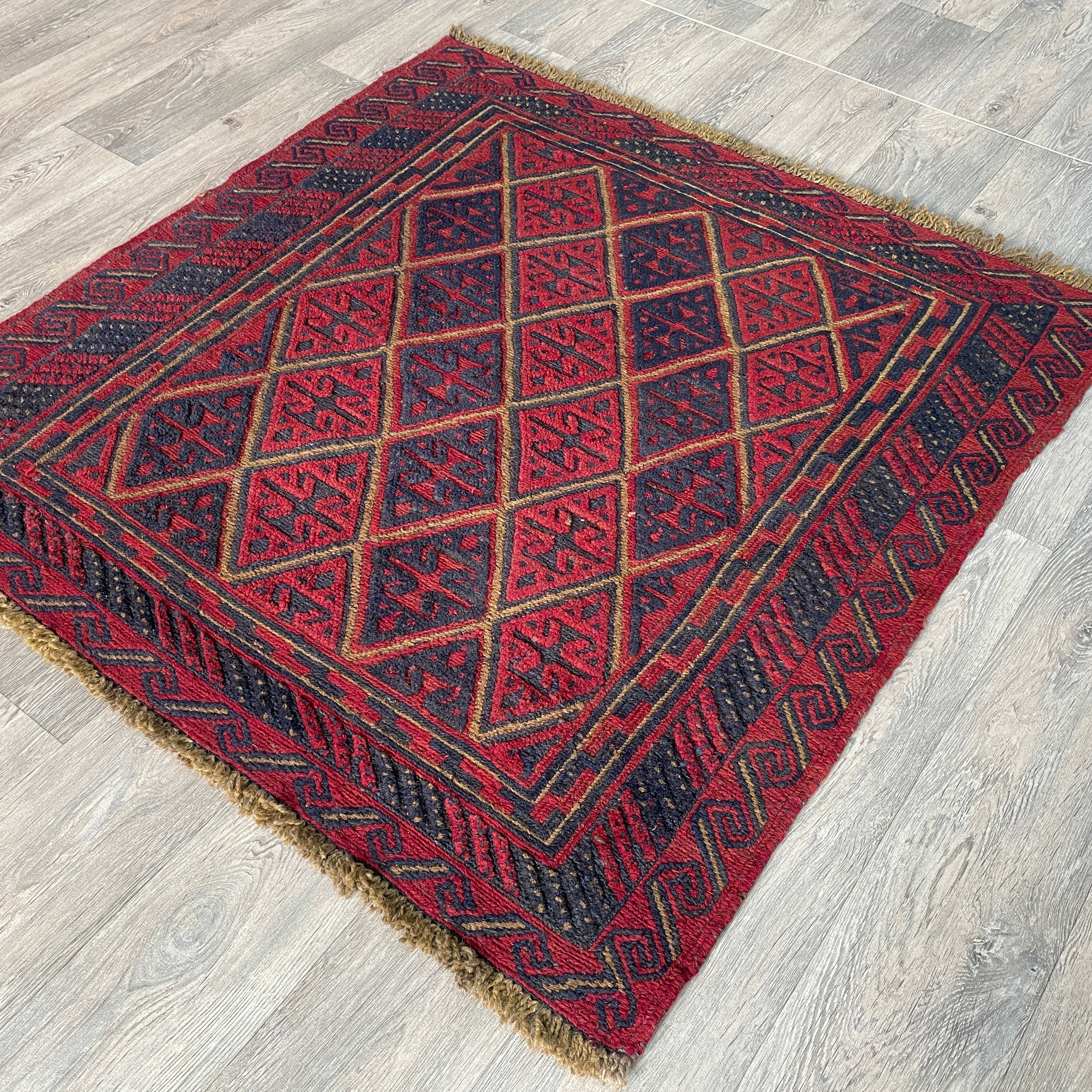 Afghan Mushwani Square Rug