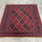 Afghan Mushwani Square Rug