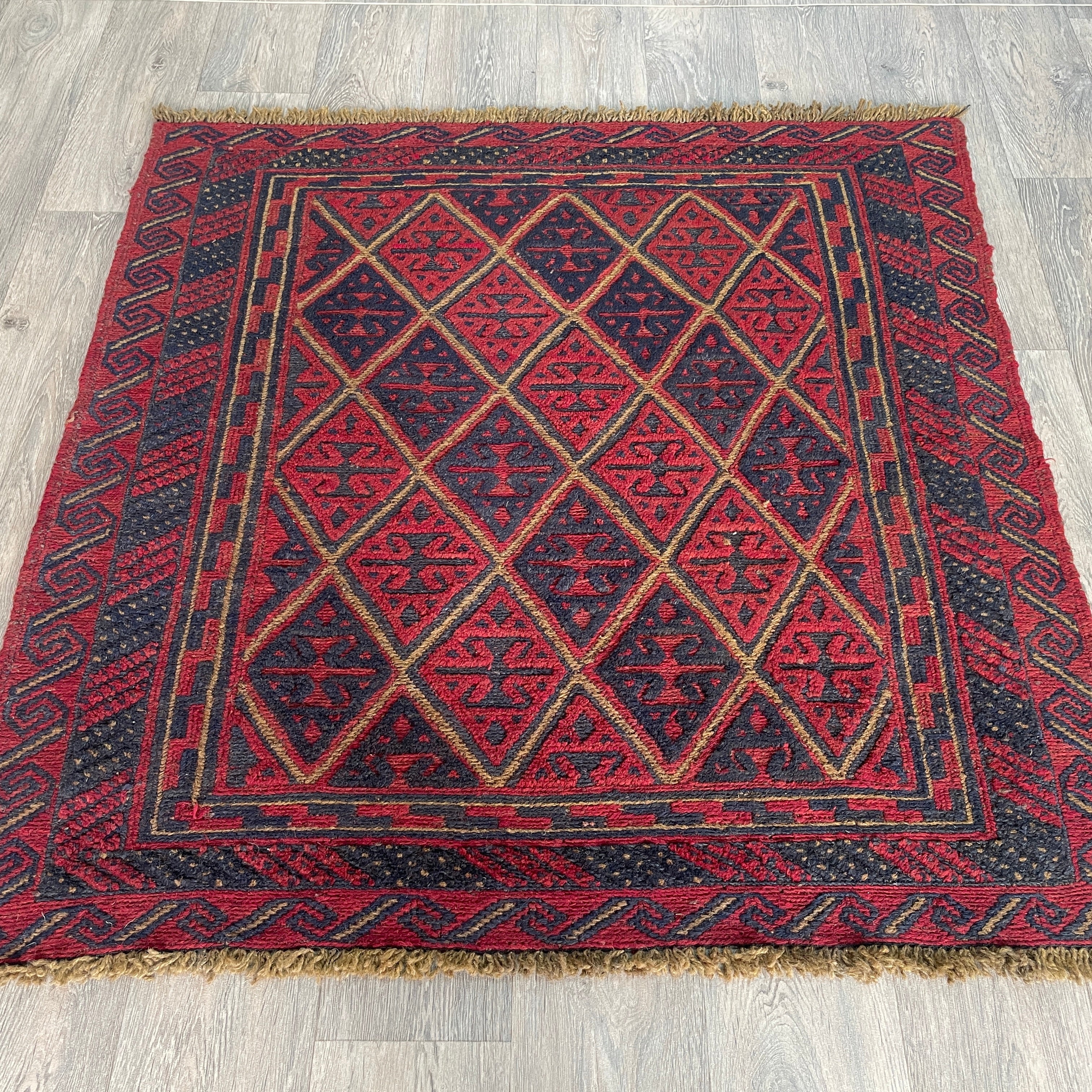 Afghan Mushwani Square Rug