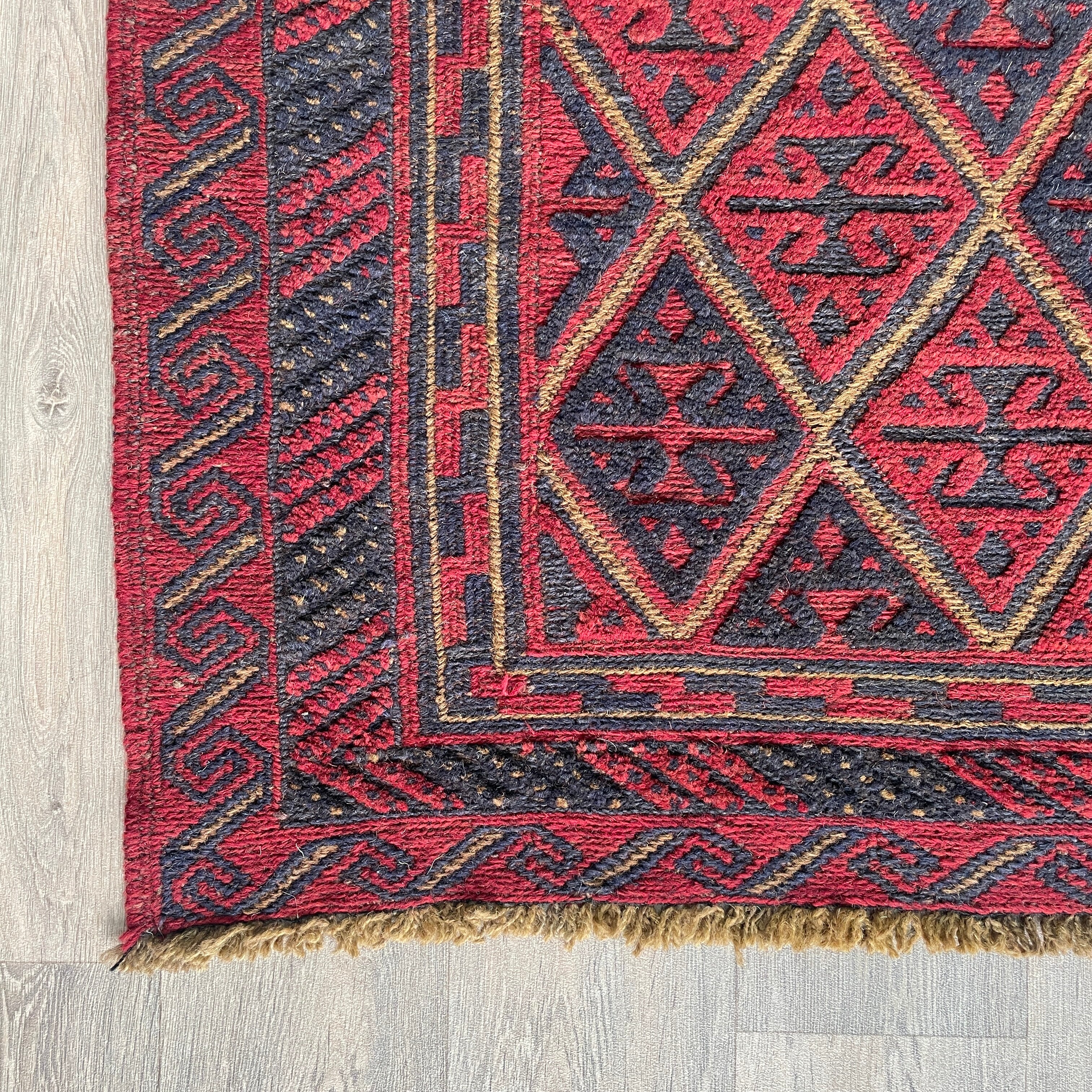 Afghan Mushwani Square Rug