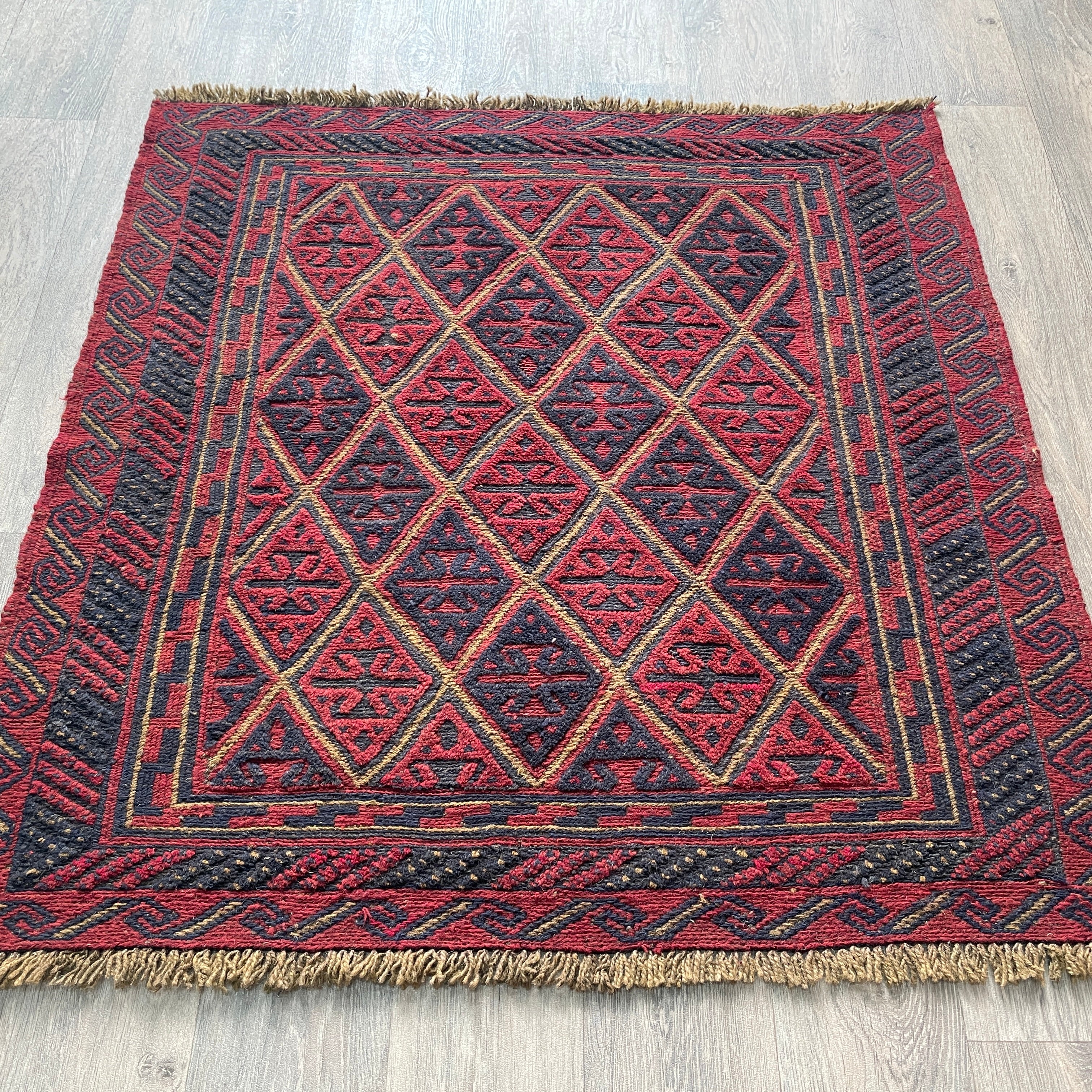 Afghan Mushwani Square Rug