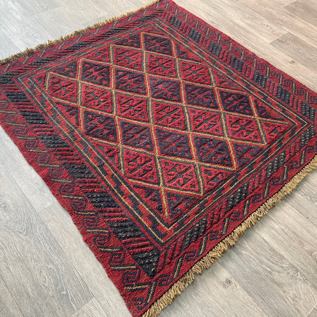 Afghan Mushwani Square Rug