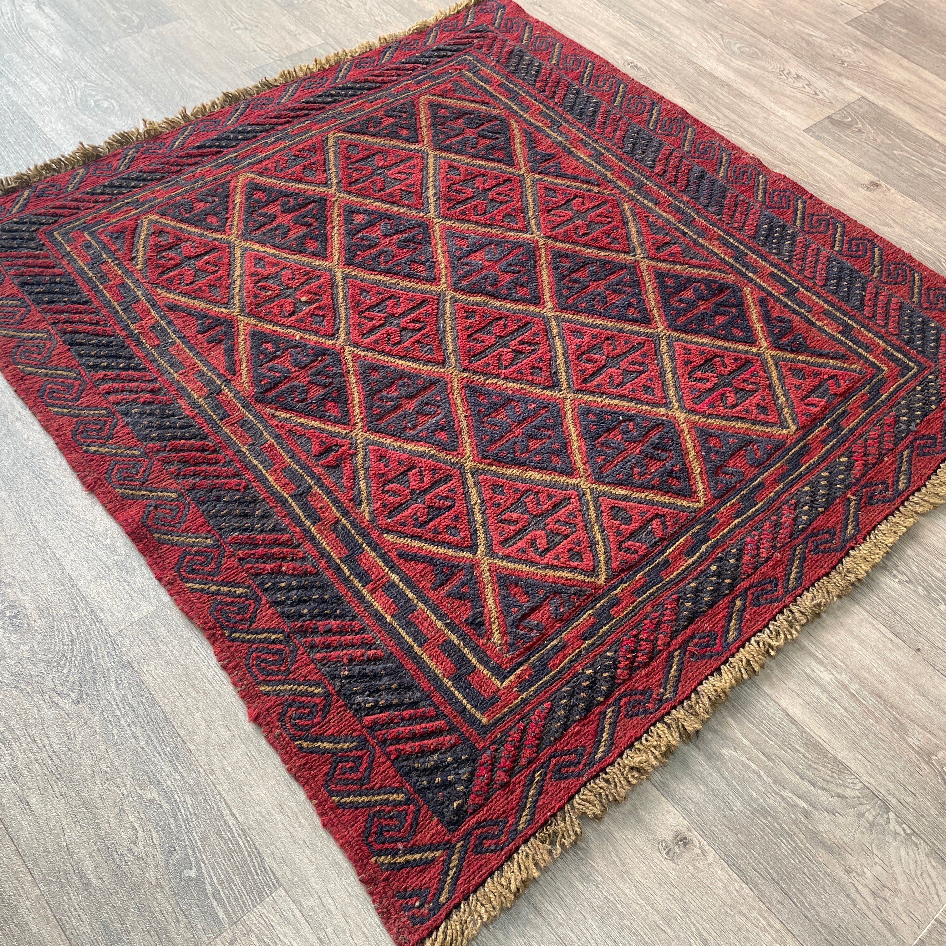 Afghan Mushwani Square Rug