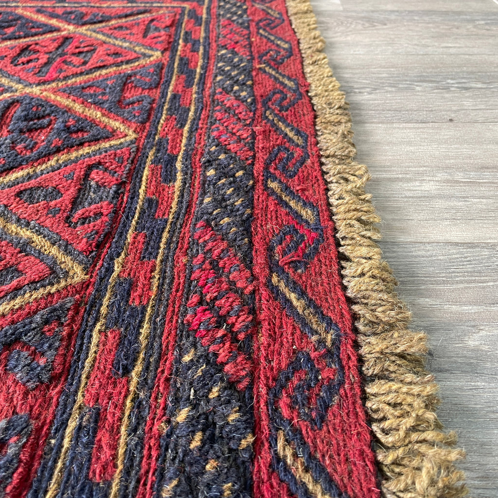 Afghan Mushwani Square Rug