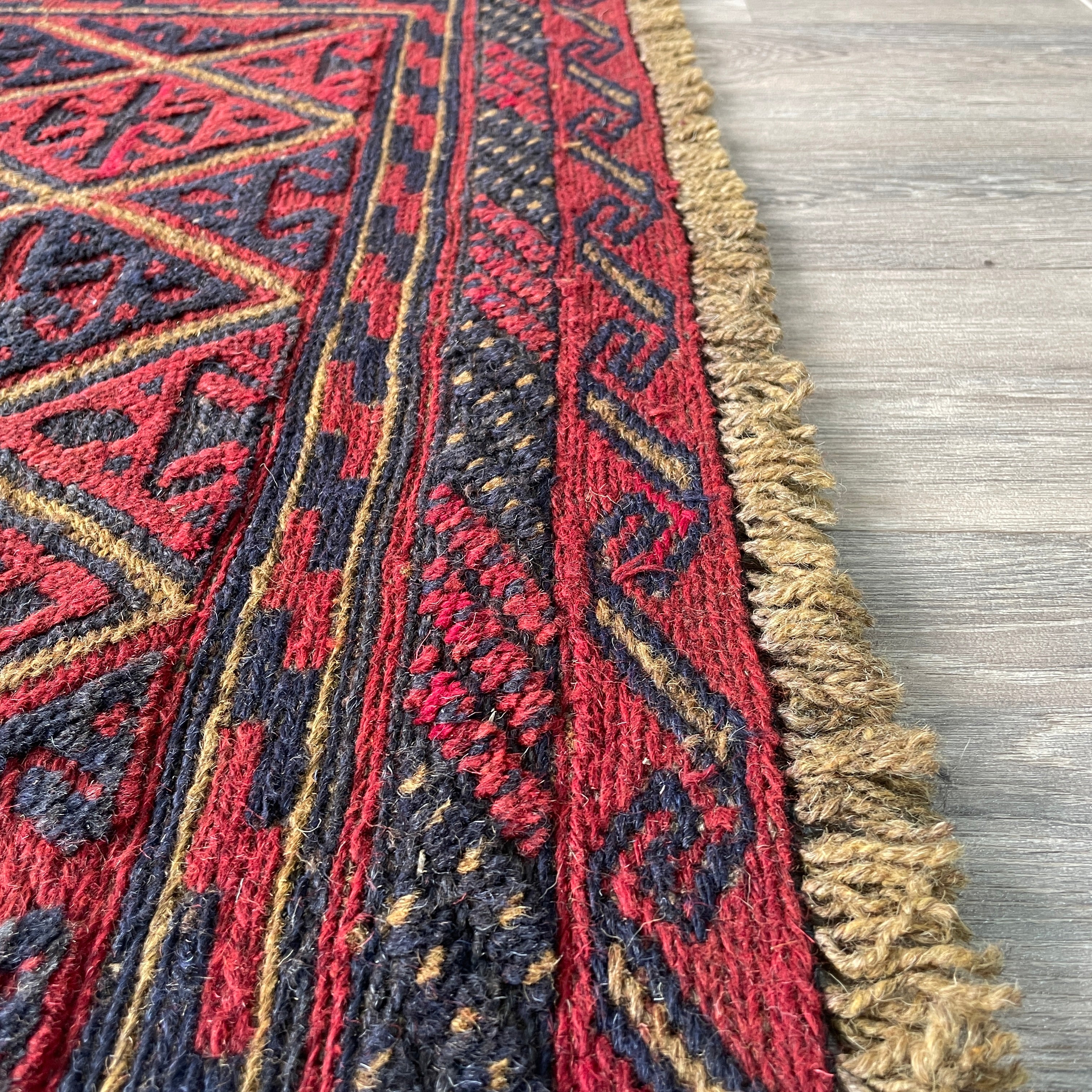 Afghan Mushwani Square Rug
