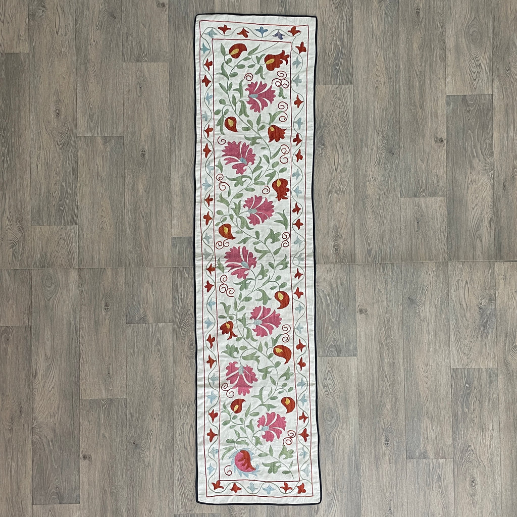 Uzbek Suzani Table Runner