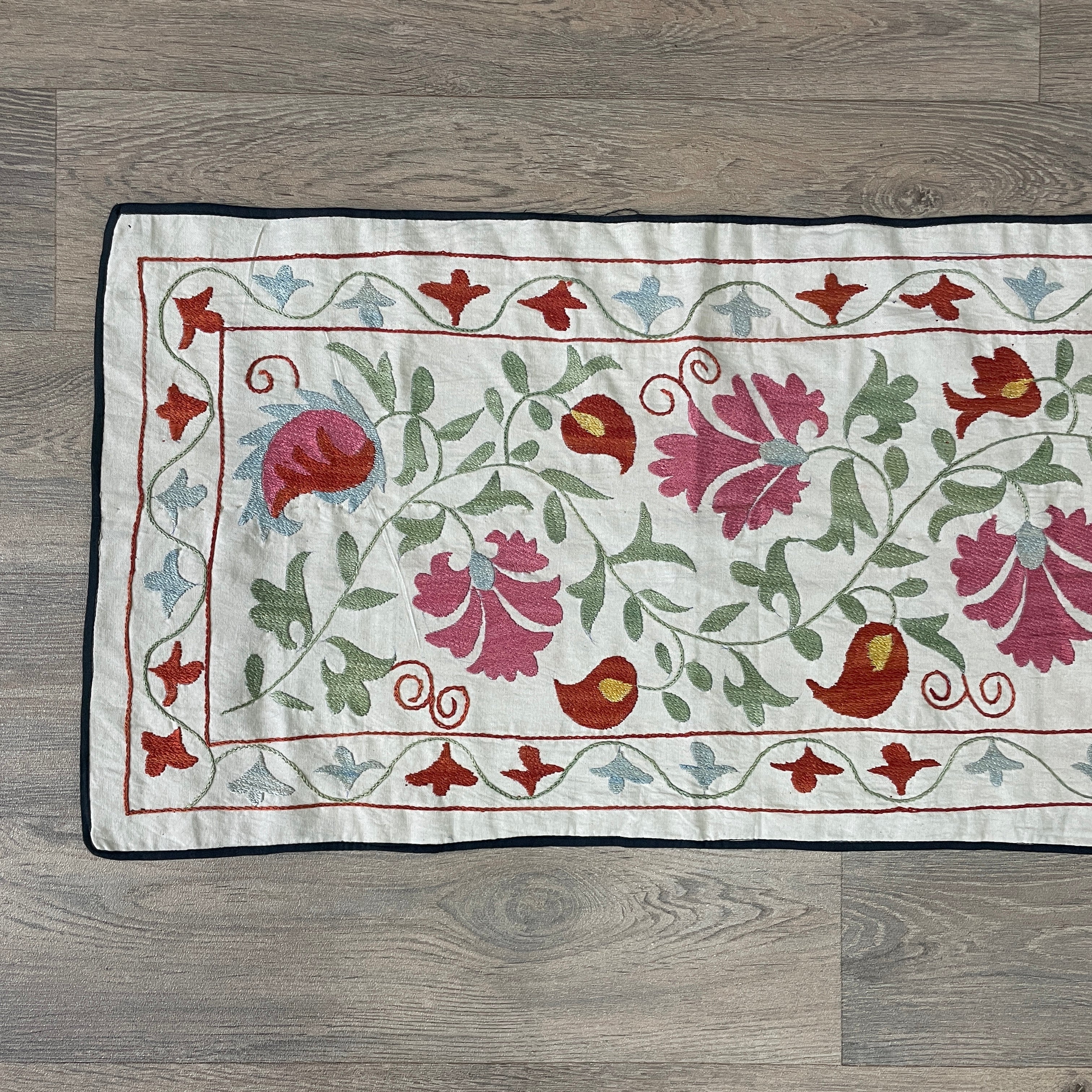 Uzbek Suzani Table Runner