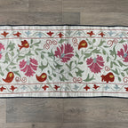 Uzbek Suzani Table Runner