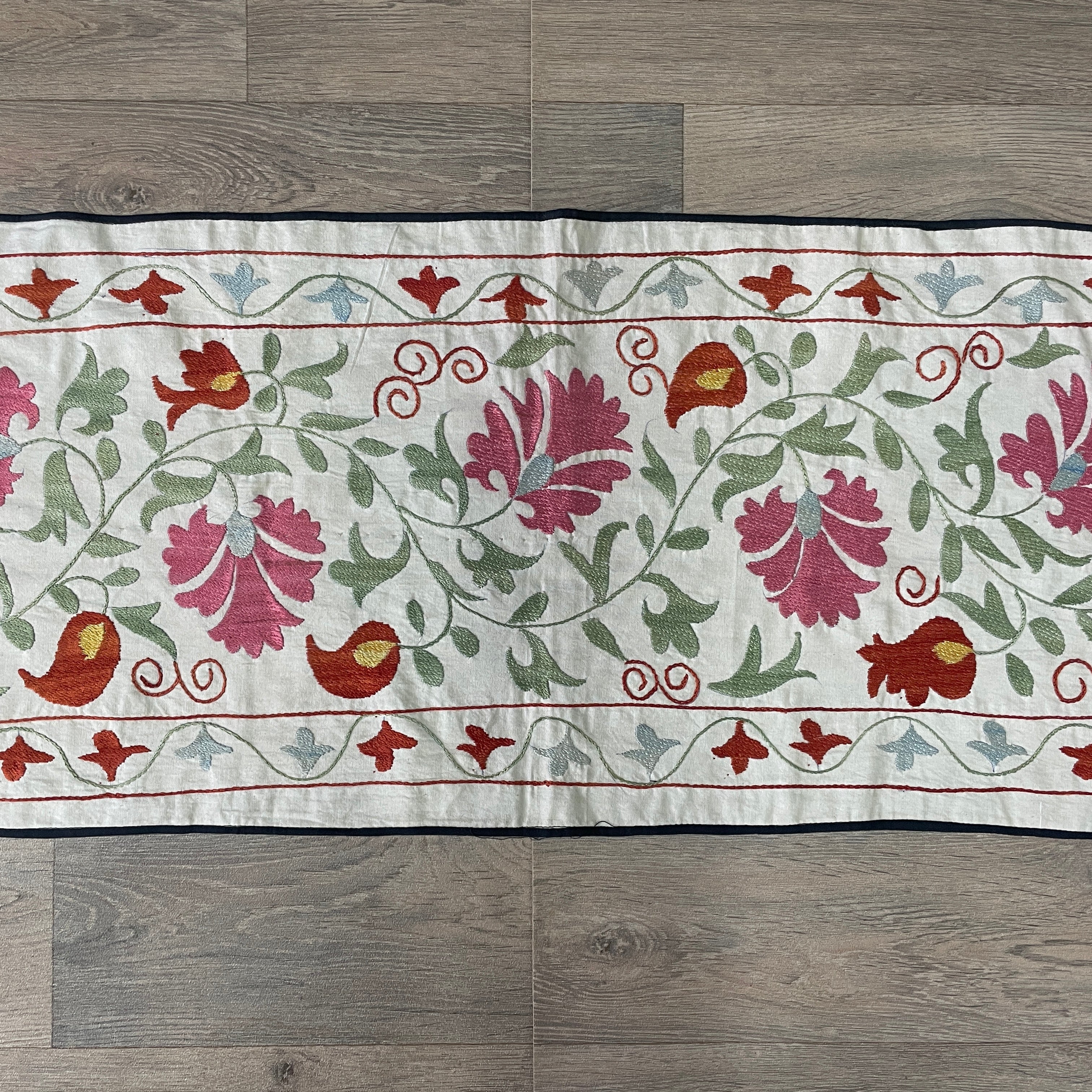 Uzbek Suzani Table Runner