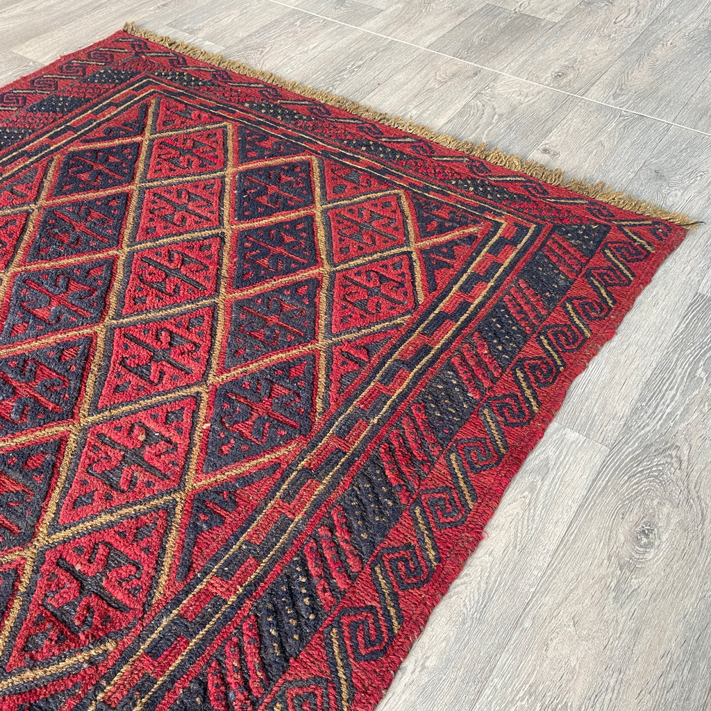 Afghan Mushwani Square Rug
