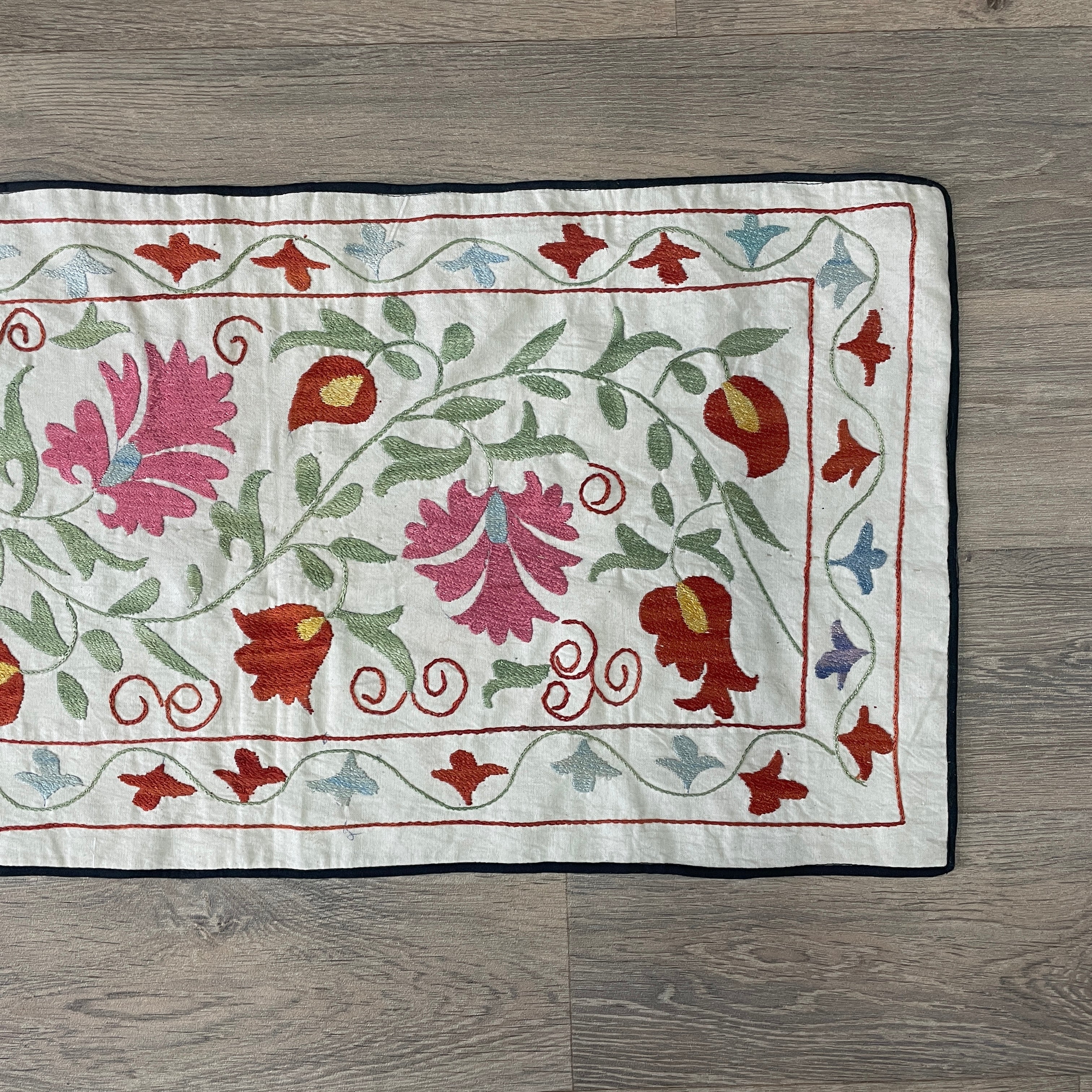 Uzbek Suzani Table Runner
