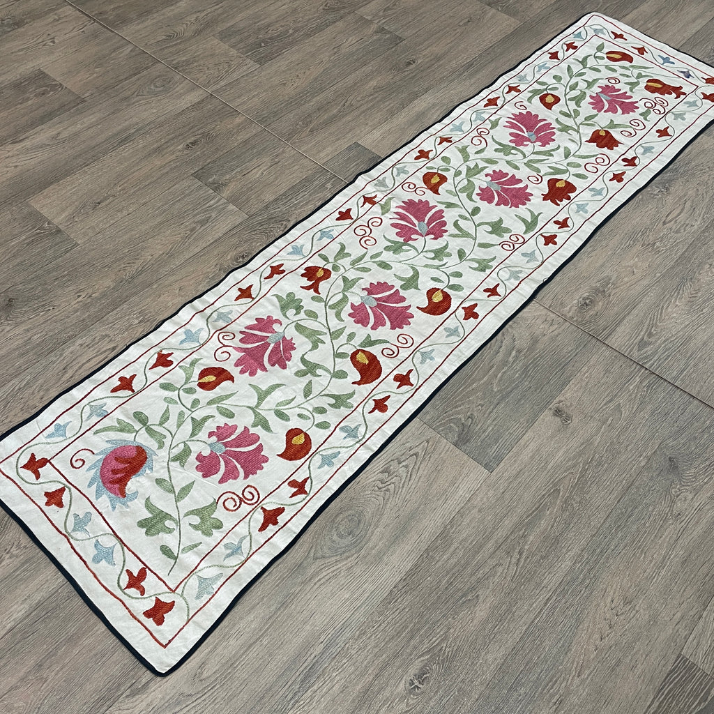 Uzbek Suzani Table Runner