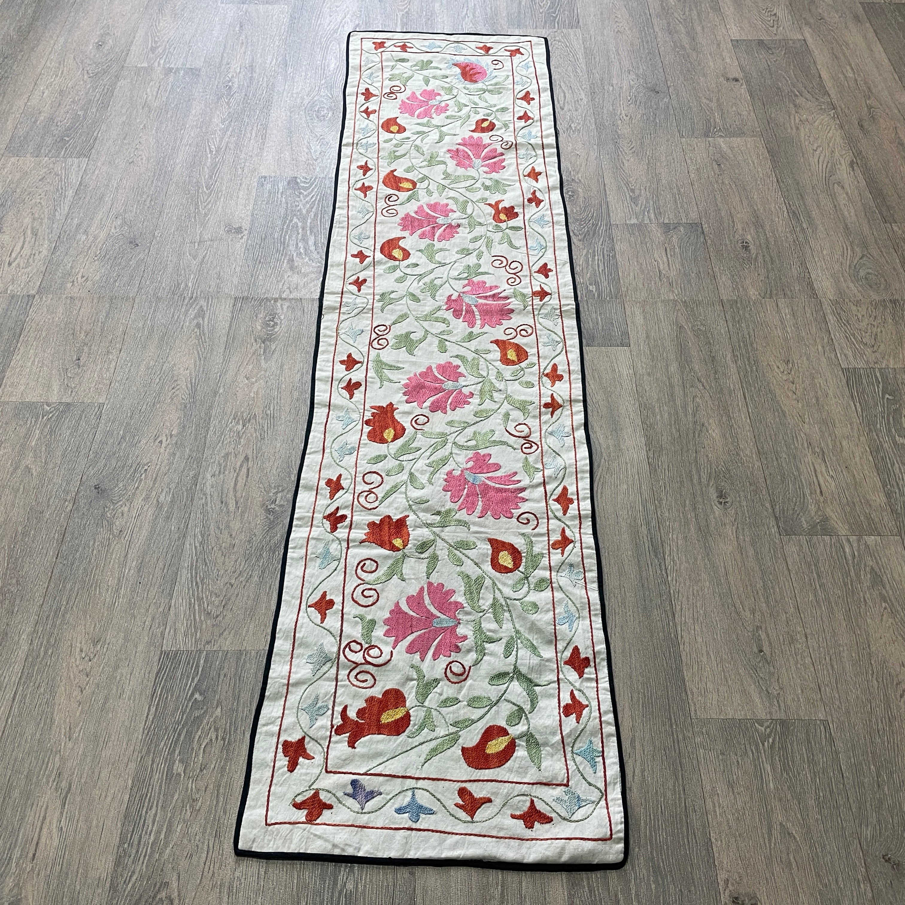 Uzbek Suzani Table Runner