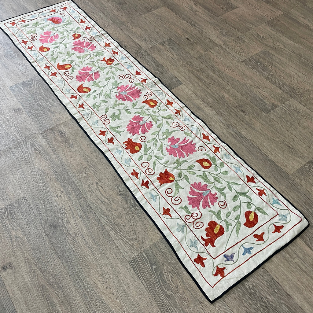 Uzbek Suzani Table Runner