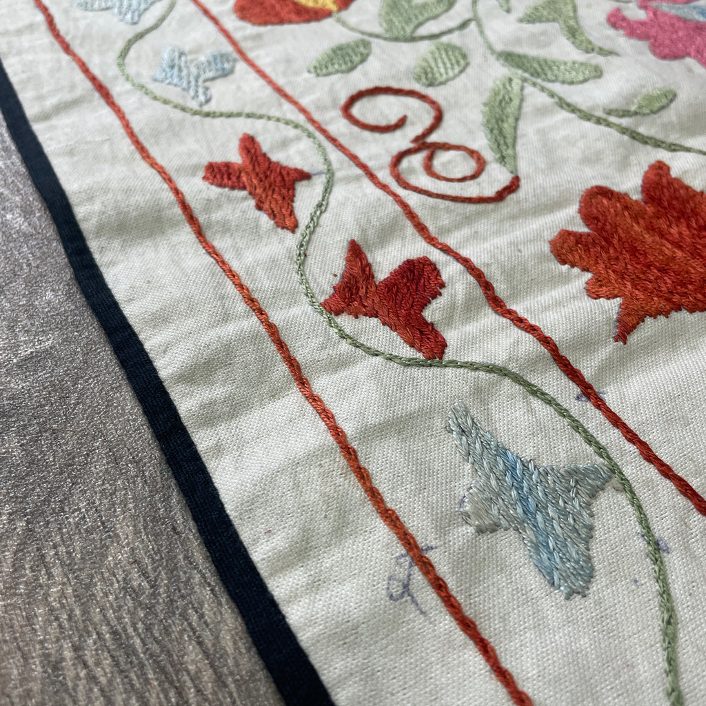 Uzbek Suzani Table Runner