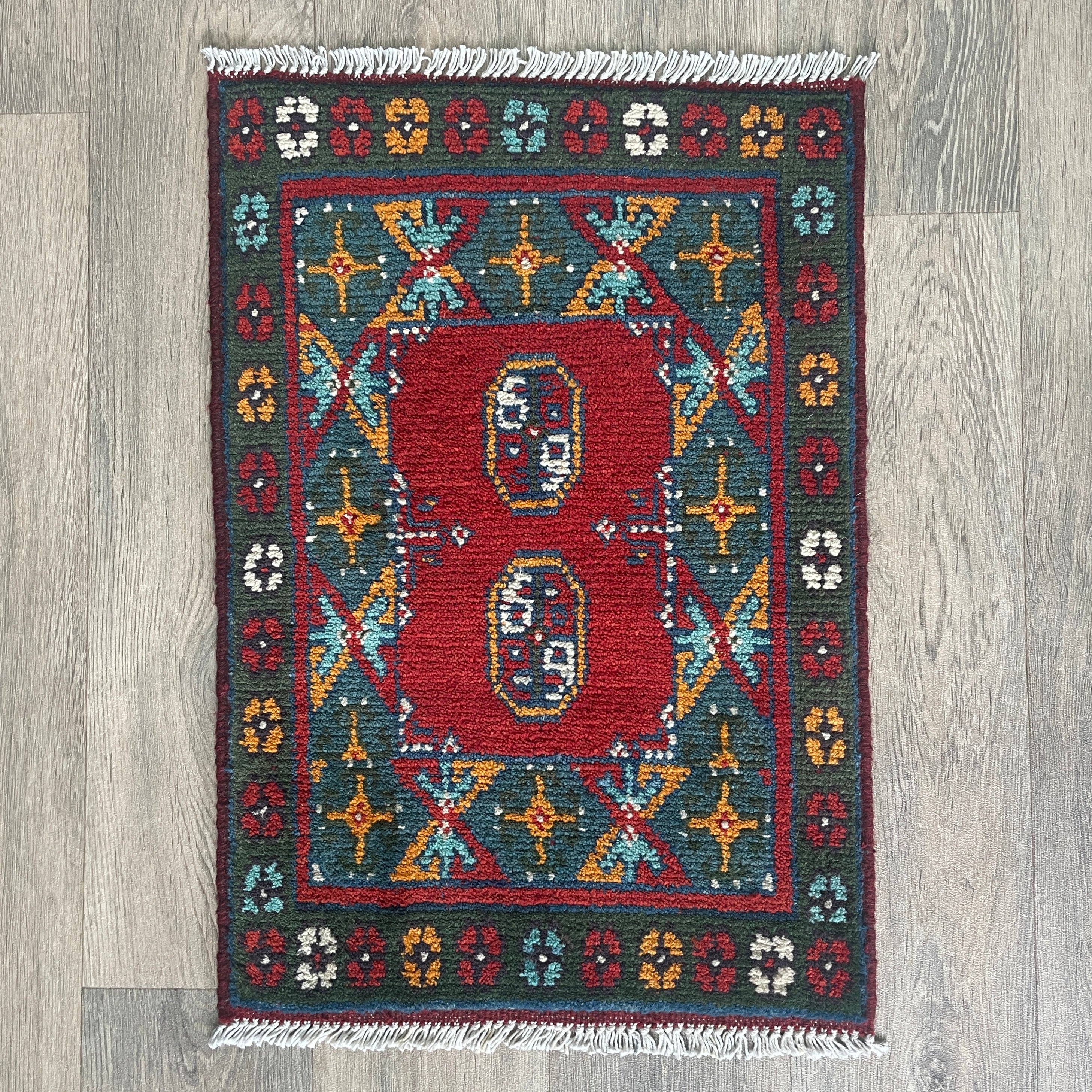 70 x 47 cm | Afghan Aqcha Door Mat - Khorasan Rugs
