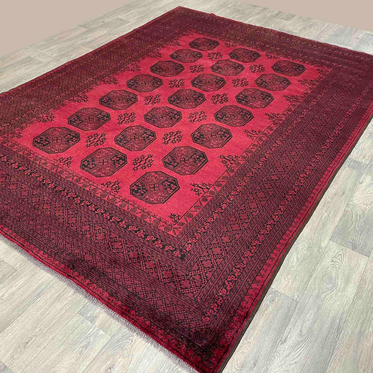 Vintage Afghan Aqcha Rug c. 1970