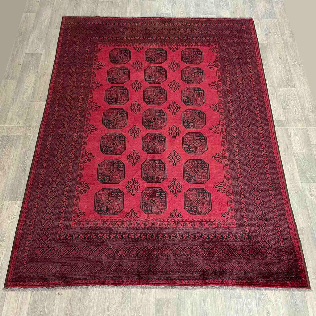 Vintage Afghan Aqcha Rug c. 1970