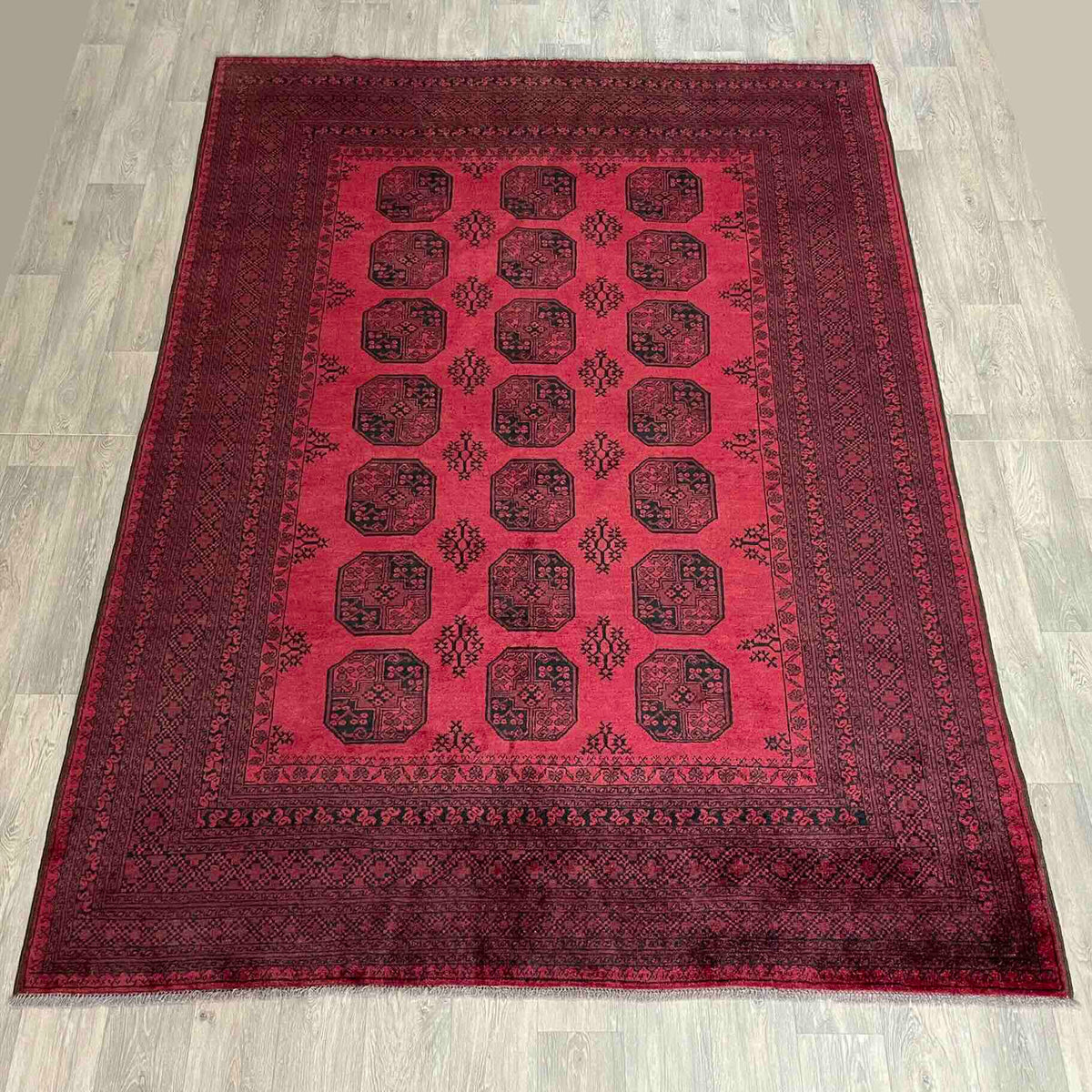 Vintage Afghan Aqcha Rug c. 1970
