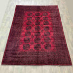 Vintage Afghan Aqcha Rug c. 1970