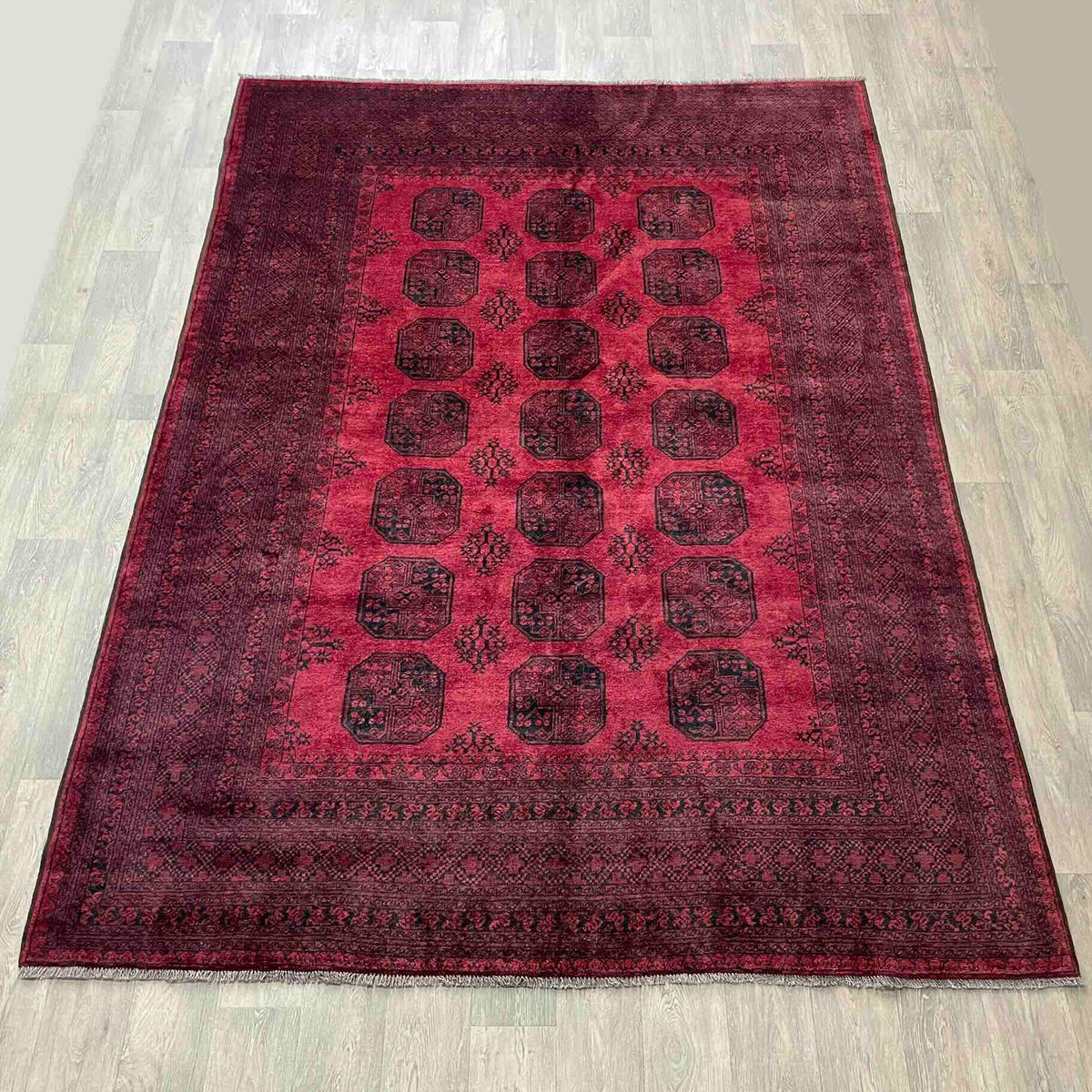 Vintage Afghan Aqcha Rug c. 1970