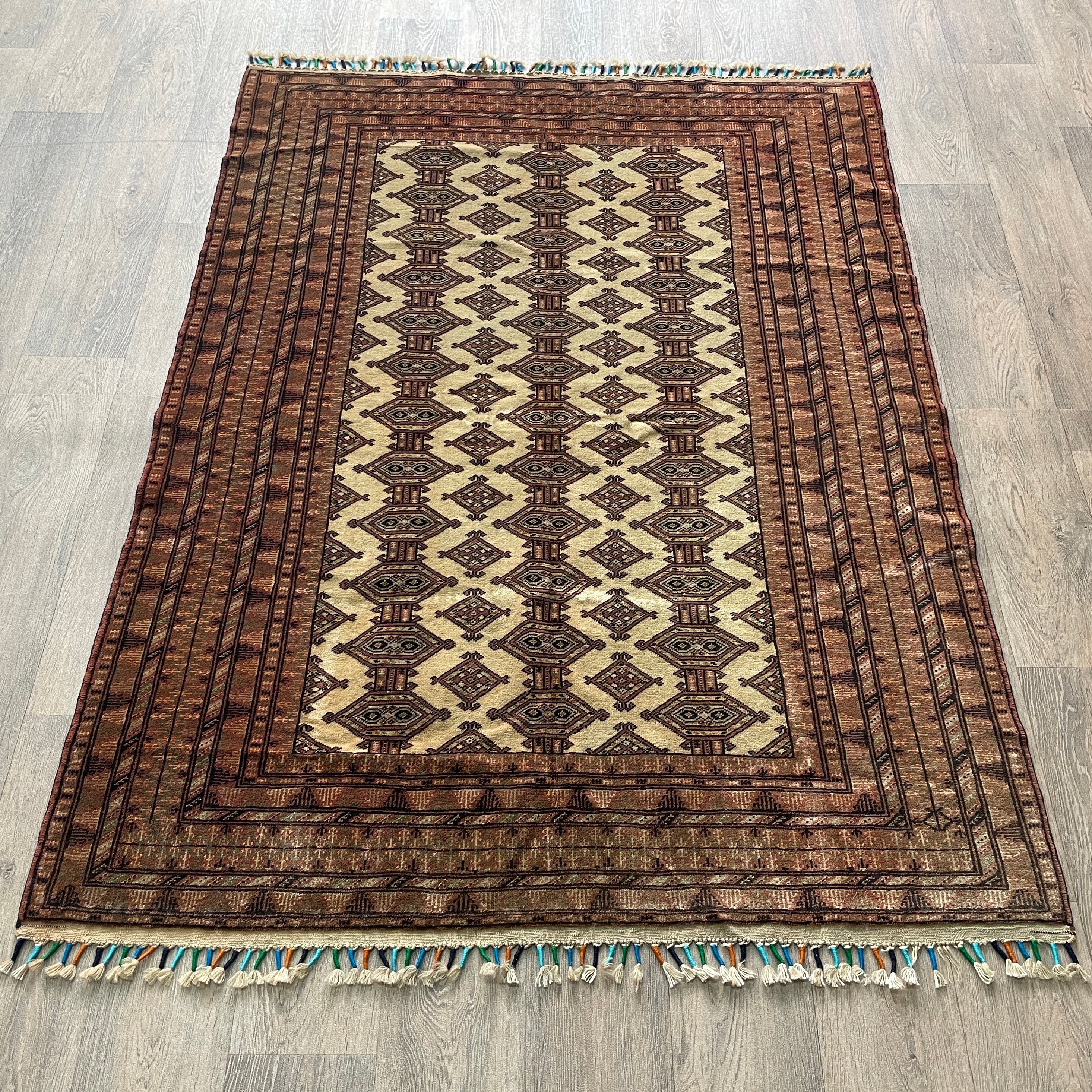 Old Afghan Zahir Shah Rug c. 1970