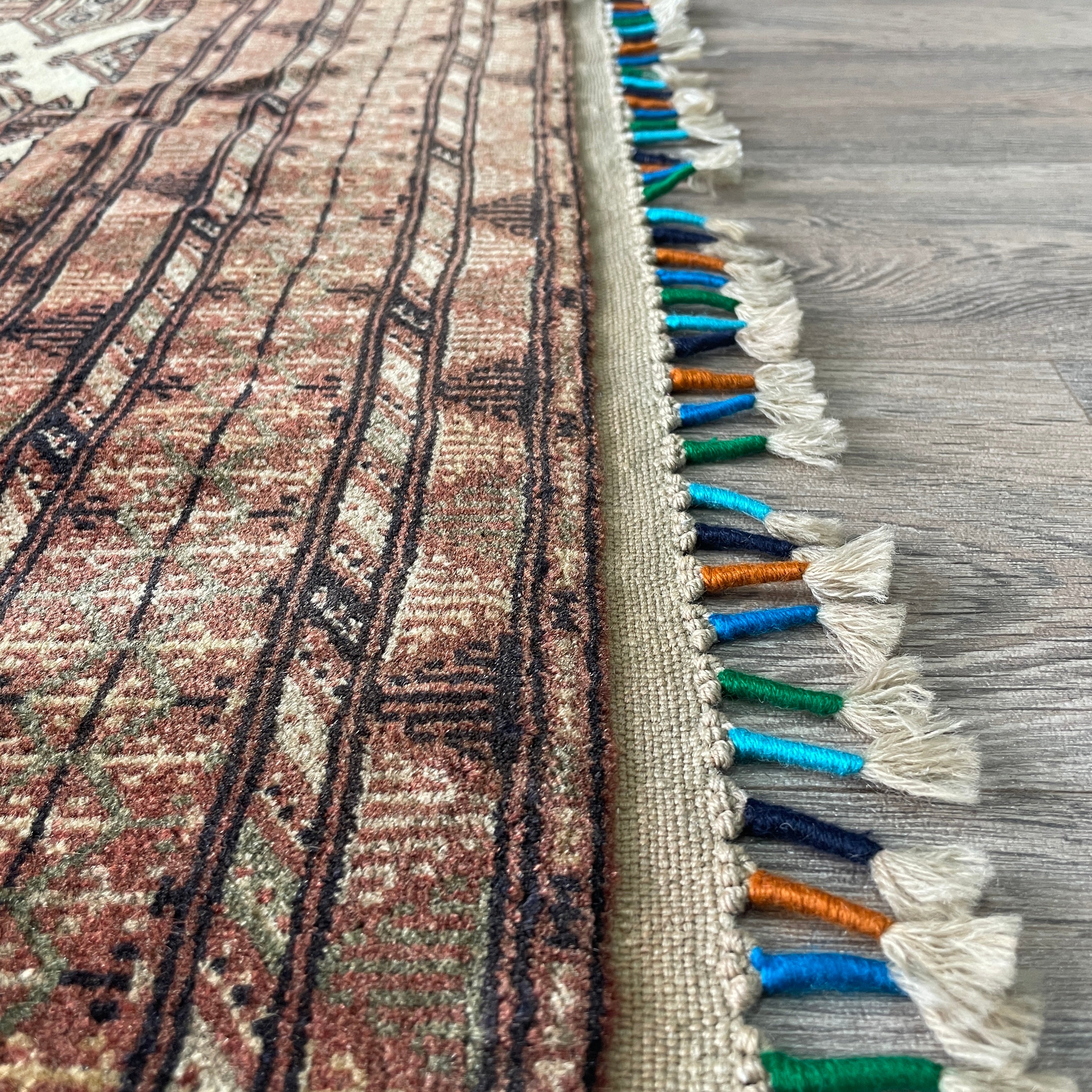 Old Afghan Zahir Shah Rug c. 1970