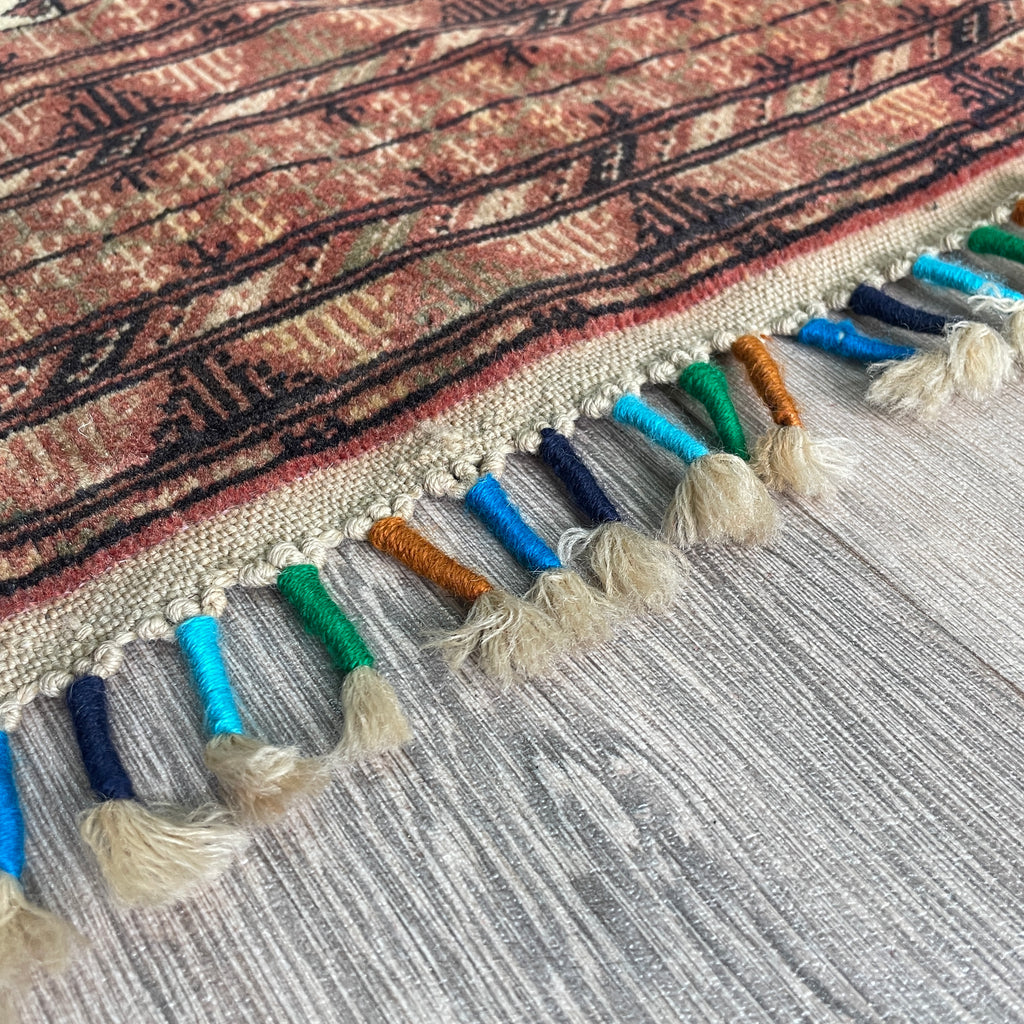 Old Afghan Zahir Shah Rug c. 1970
