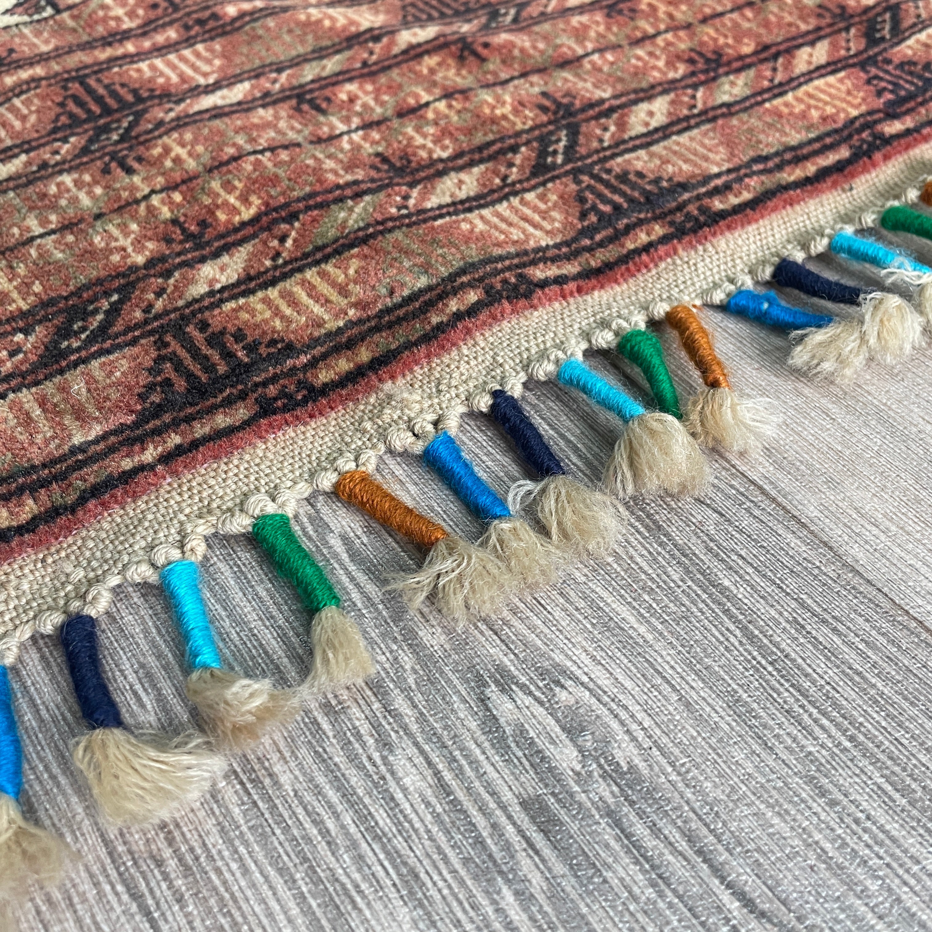 Old Afghan Zahir Shah Rug c. 1970