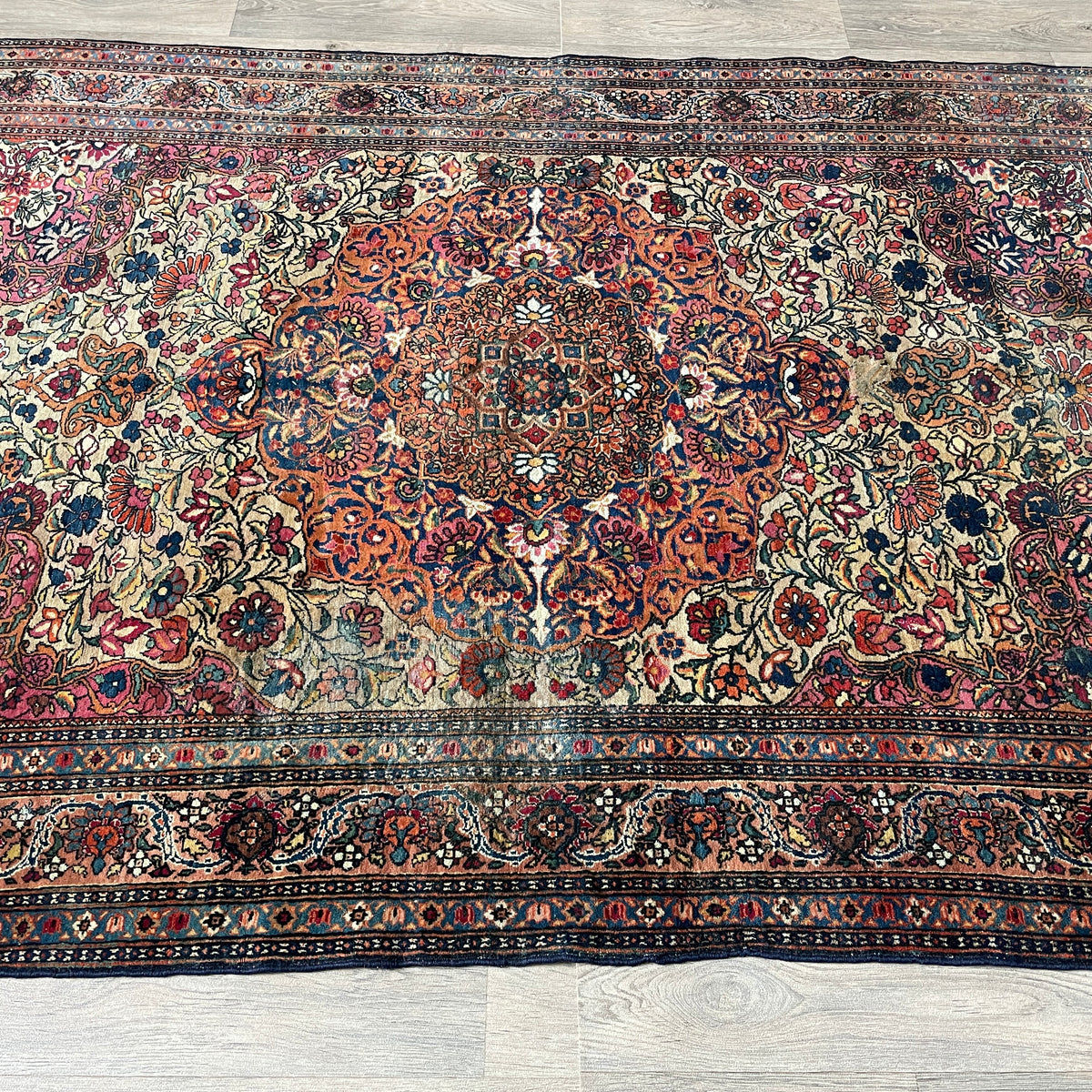 Antique Persian Mohtasham Rug c. 1900