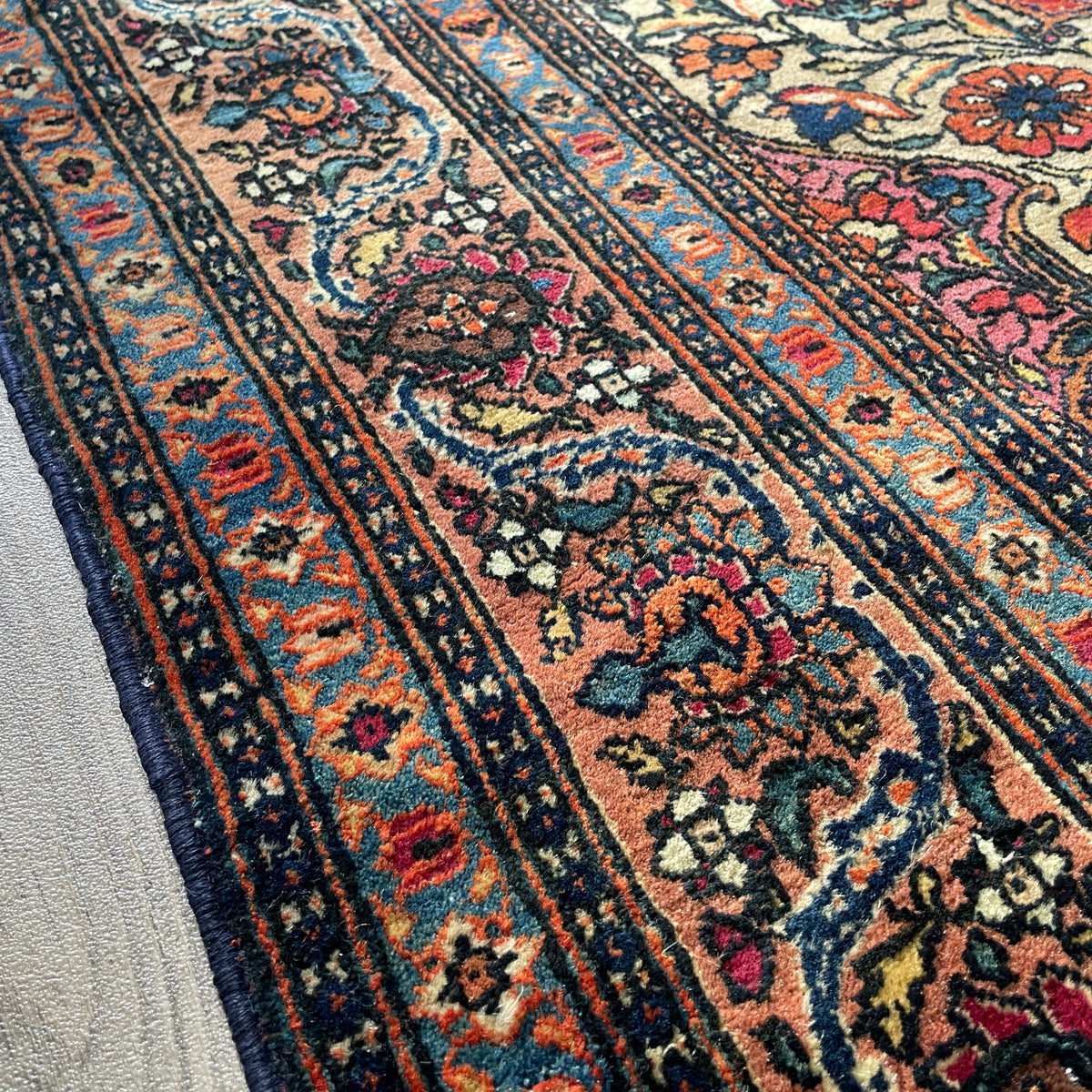 Antique Persian Mohtasham Rug c. 1900