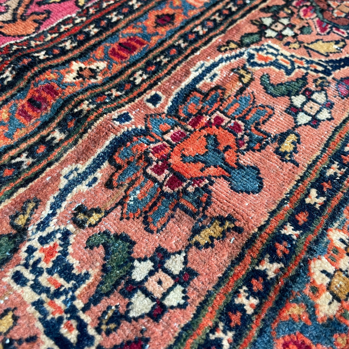Antique Persian Mohtasham Rug c. 1900
