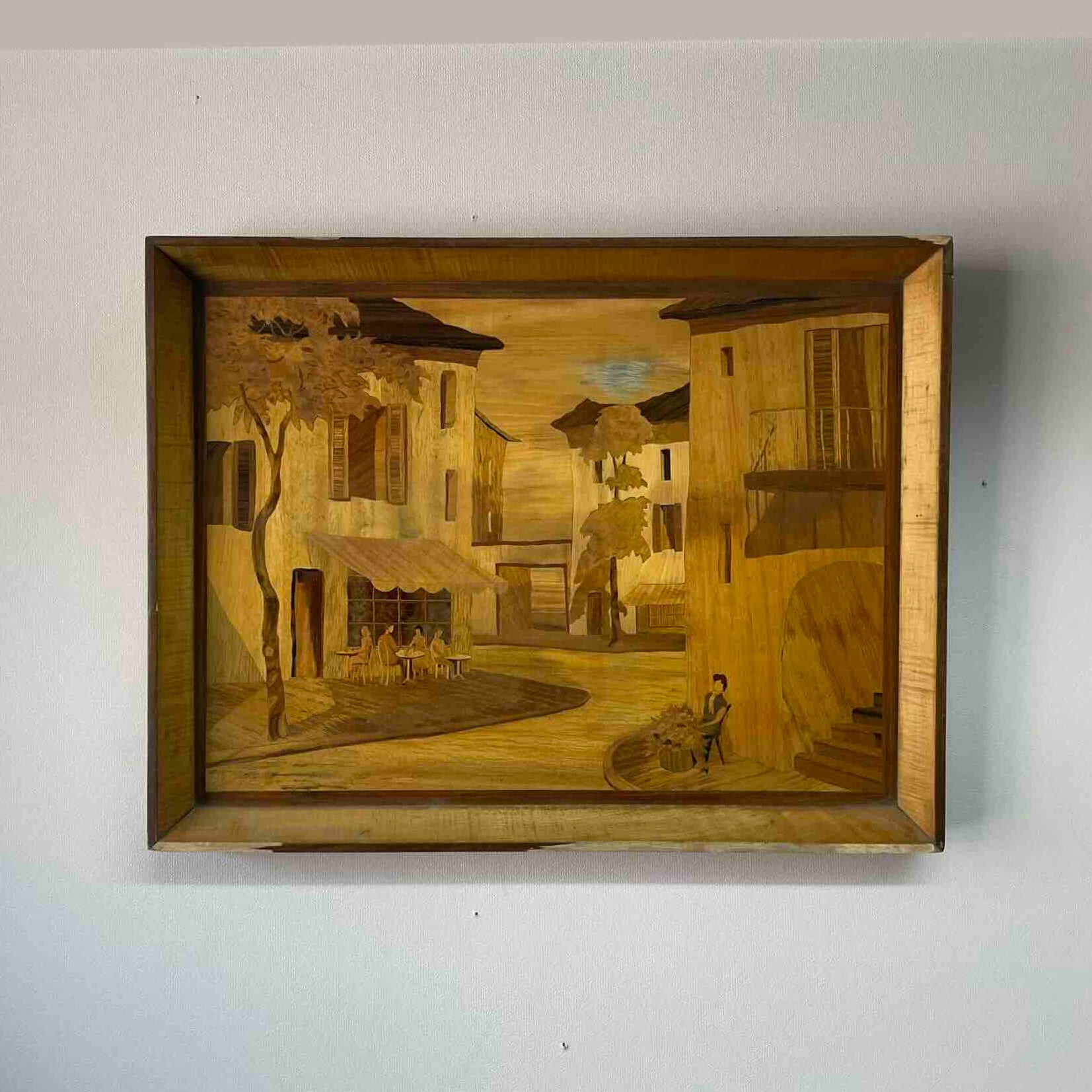 Italian Sorrento Village Scene (1960)
