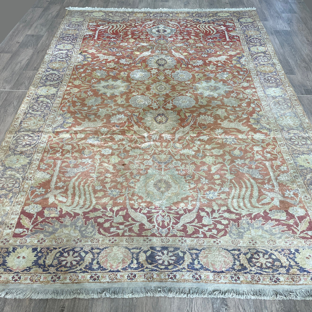 306 x 196 cm | Anatolian Kayseri Silk Rug (Antique 1950)