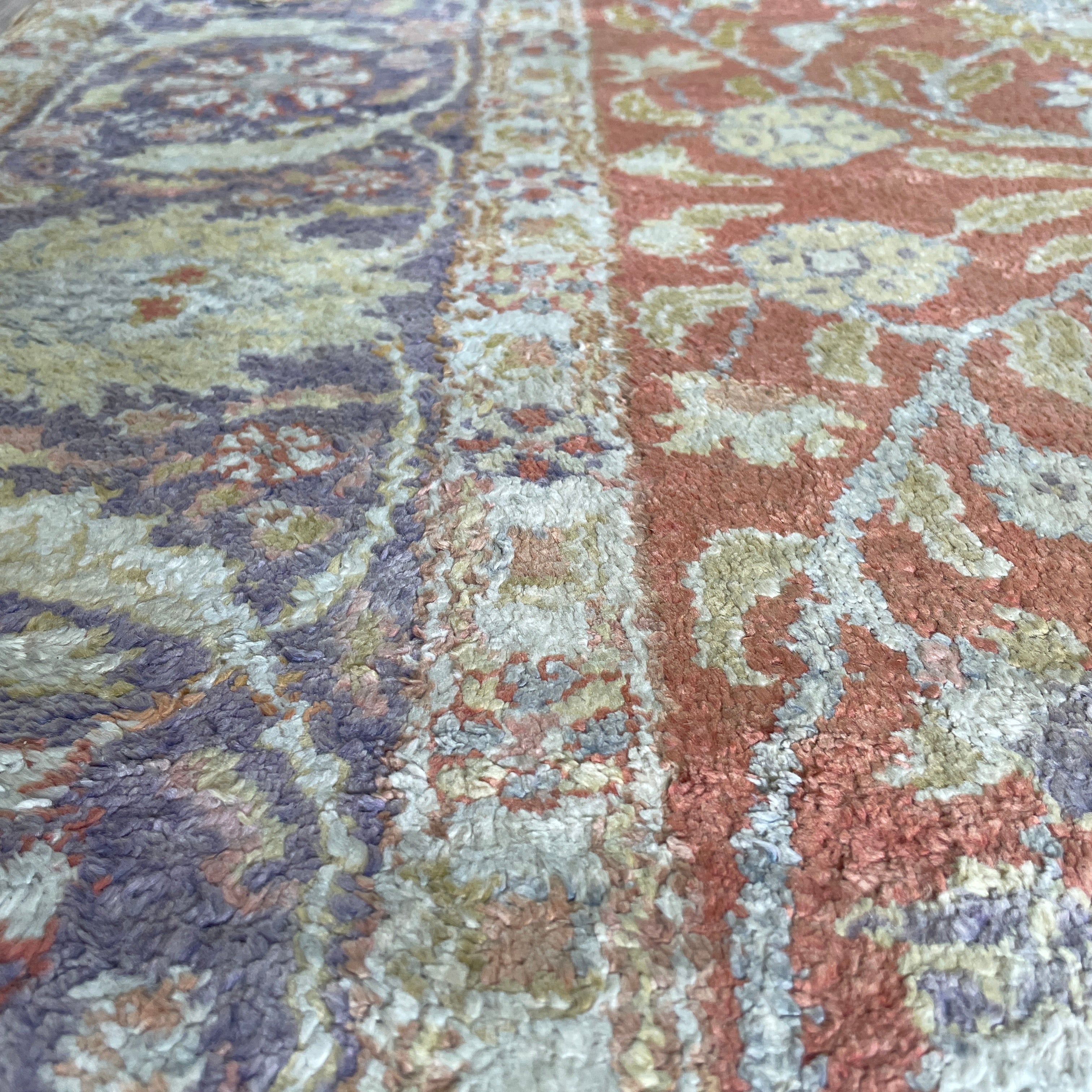 306 x 196 cm | Anatolian Kayseri Silk Rug (Antique 1950) - Khorasan Rugs