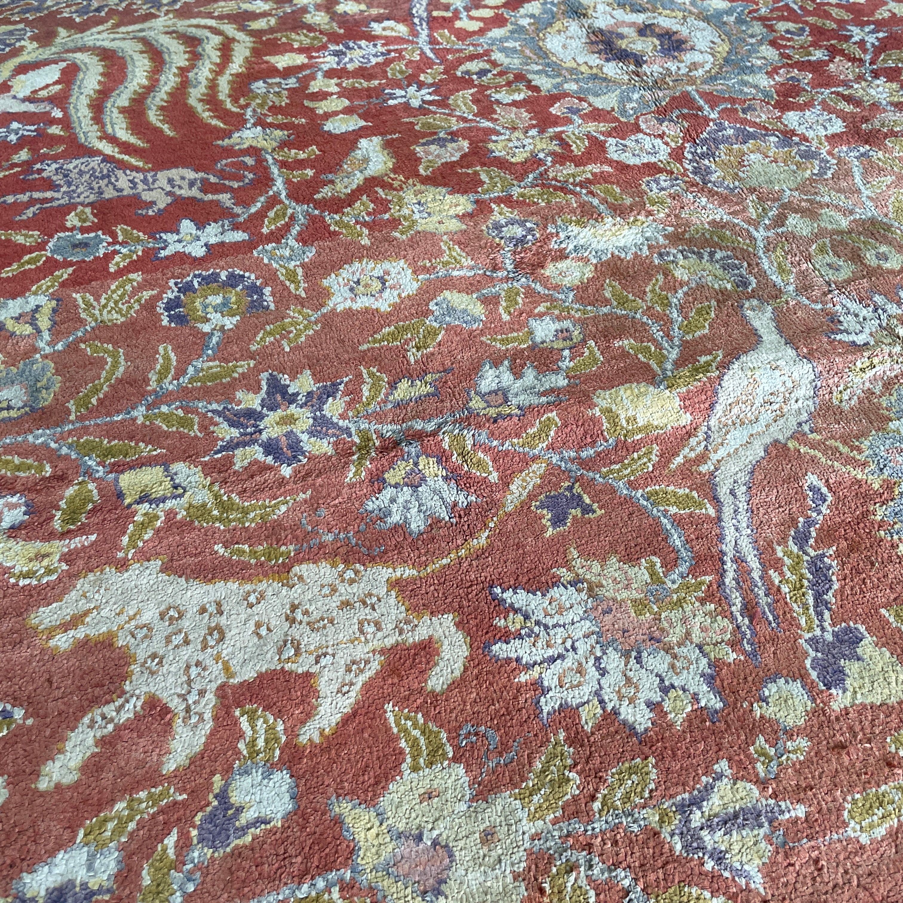 306 x 196 cm | Anatolian Kayseri Silk Rug (Antique 1950) - Khorasan Rugs