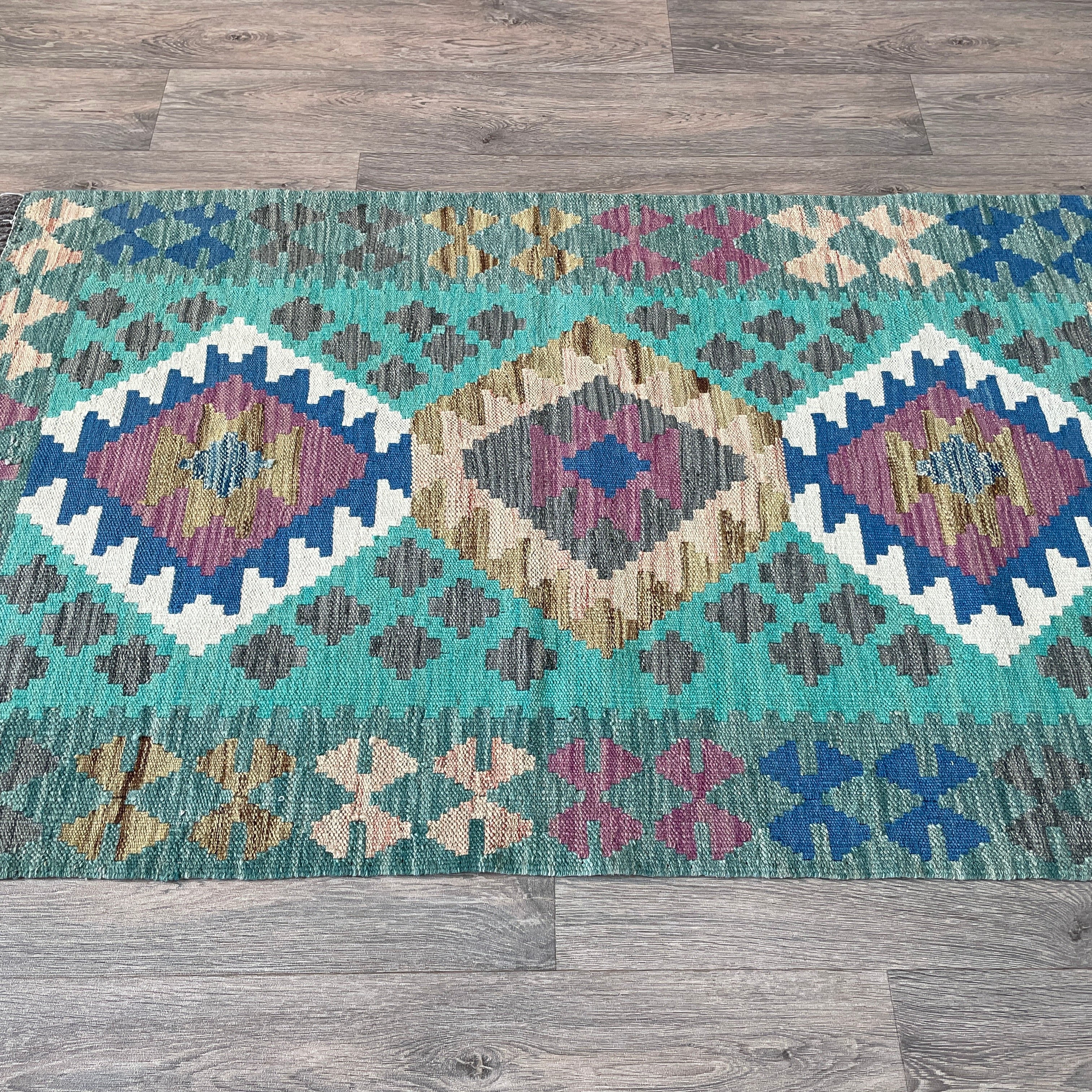 141 x 85 cm | Afghan Kilim Rug - Khorasan Rugs
