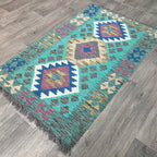 141 x 85 cm | Afghan Kilim Rug - Khorasan Rugs