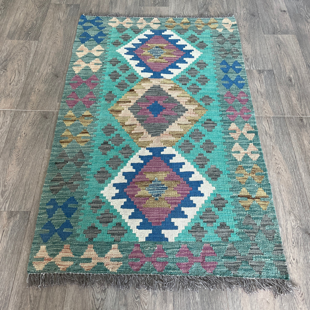 141 x 85 cm | Afghan Kilim Rug - Khorasan Rugs
