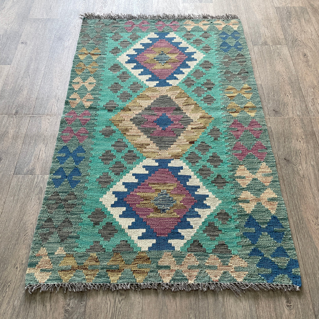 141 x 85 cm | Afghan Kilim Rug - Khorasan Rugs