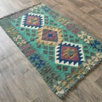 141 x 85 cm | Afghan Kilim Rug - Khorasan Rugs