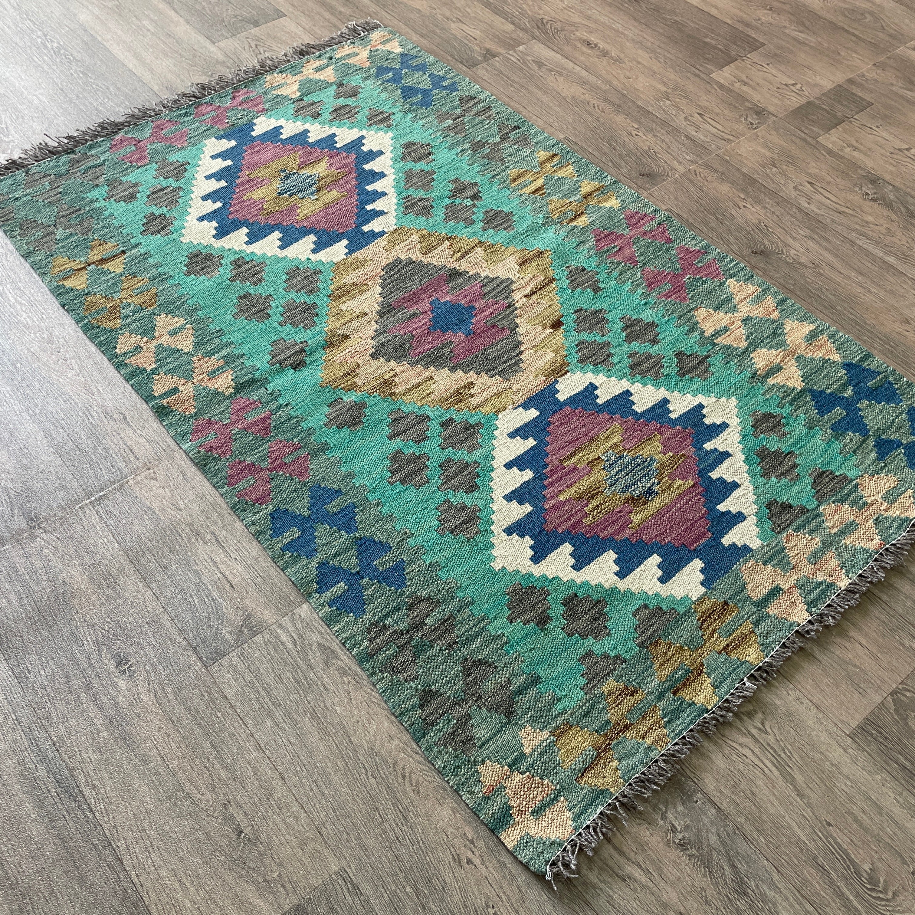 141 x 85 cm | Afghan Kilim Rug - Khorasan Rugs