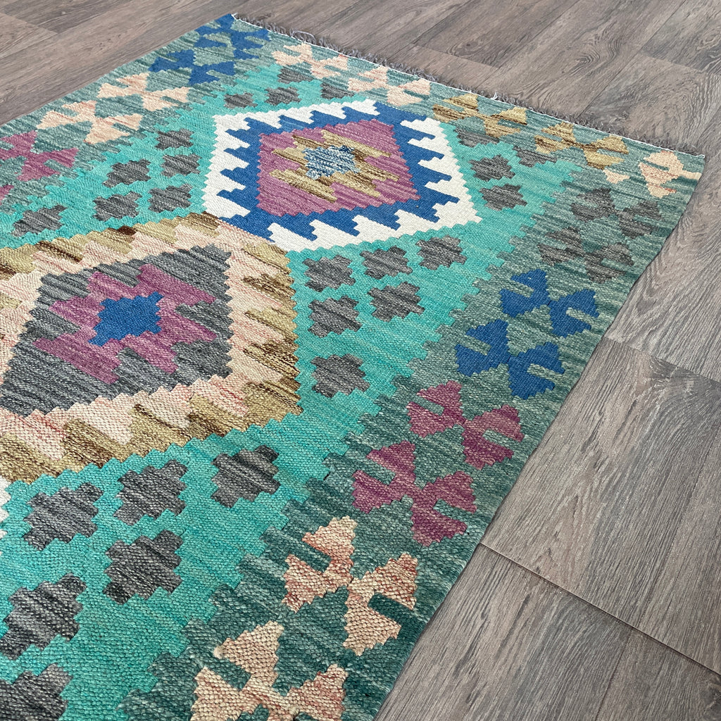 141 x 85 cm | Afghan Kilim Rug - Khorasan Rugs