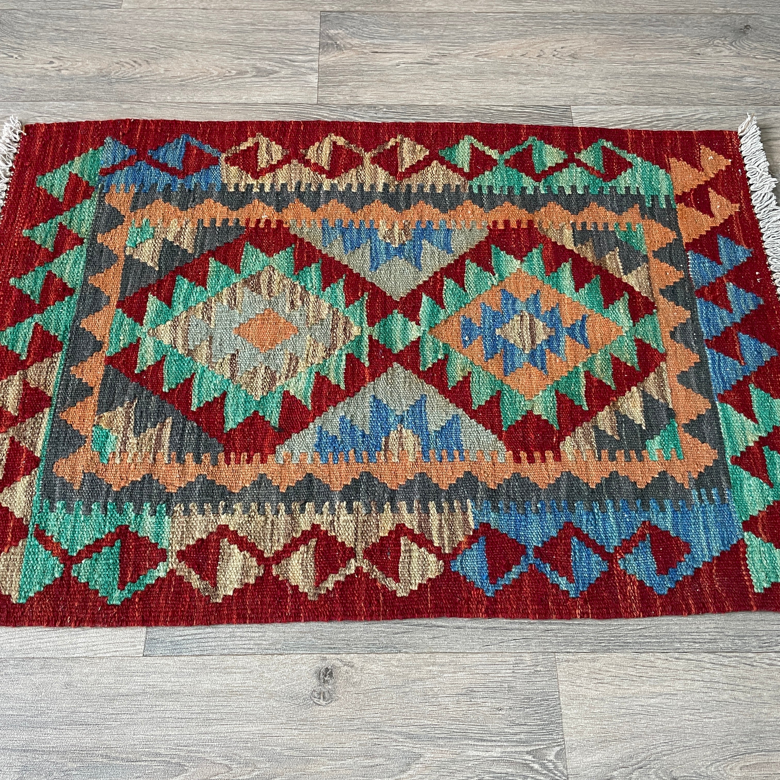 Afghan Kilim Door Mat