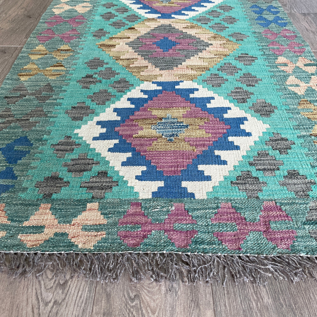 141 x 85 cm | Afghan Kilim Rug - Khorasan Rugs