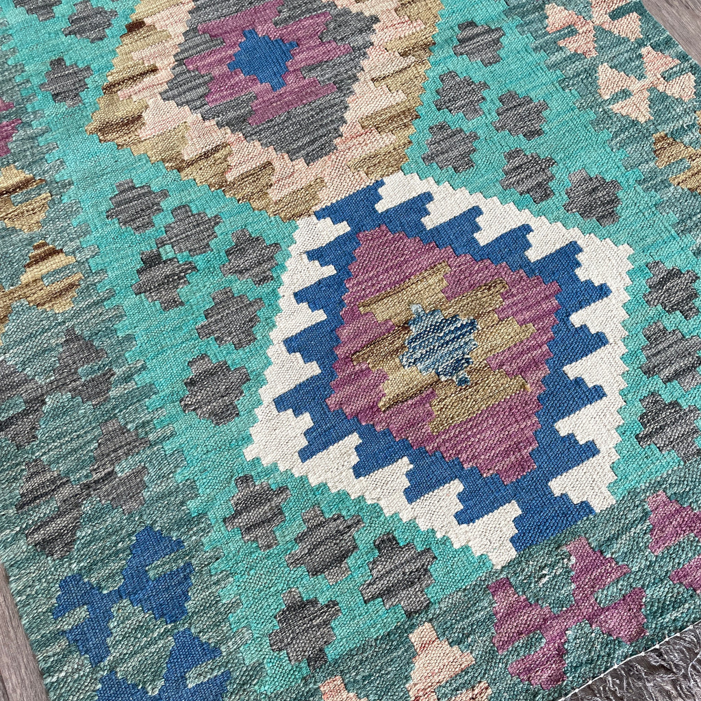 141 x 85 cm | Afghan Kilim Rug - Khorasan Rugs