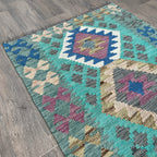 141 x 85 cm | Afghan Kilim Rug - Khorasan Rugs